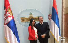 14 February 2018 The Head of the PFG with Mexico in meeting with the Mexican Ambassador to Serbia